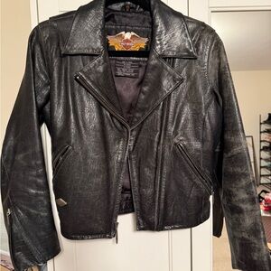 Harley-Davidson Black Leather Jacket  Size XS